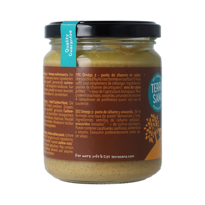 TerraSana Omega 3 hennep cashewpasta 250.00 Gram