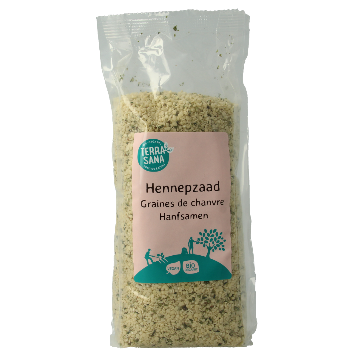 TerraSana RAW Hennepzaad gepeld bio 500.00 Gram