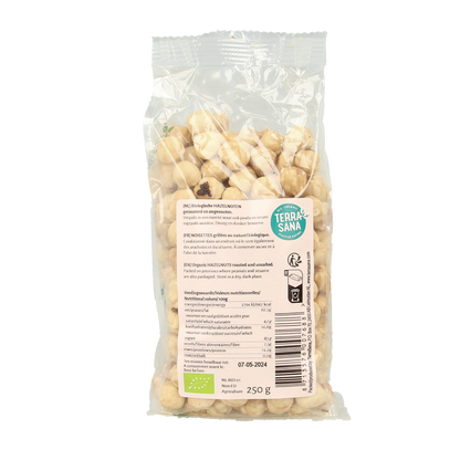 TerraSana Hazelnoten geroosterd  bio 250.00 Gram