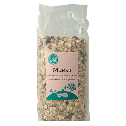 TerraSana Muesli noten & zuidvruchten bio 750.00 Gram
