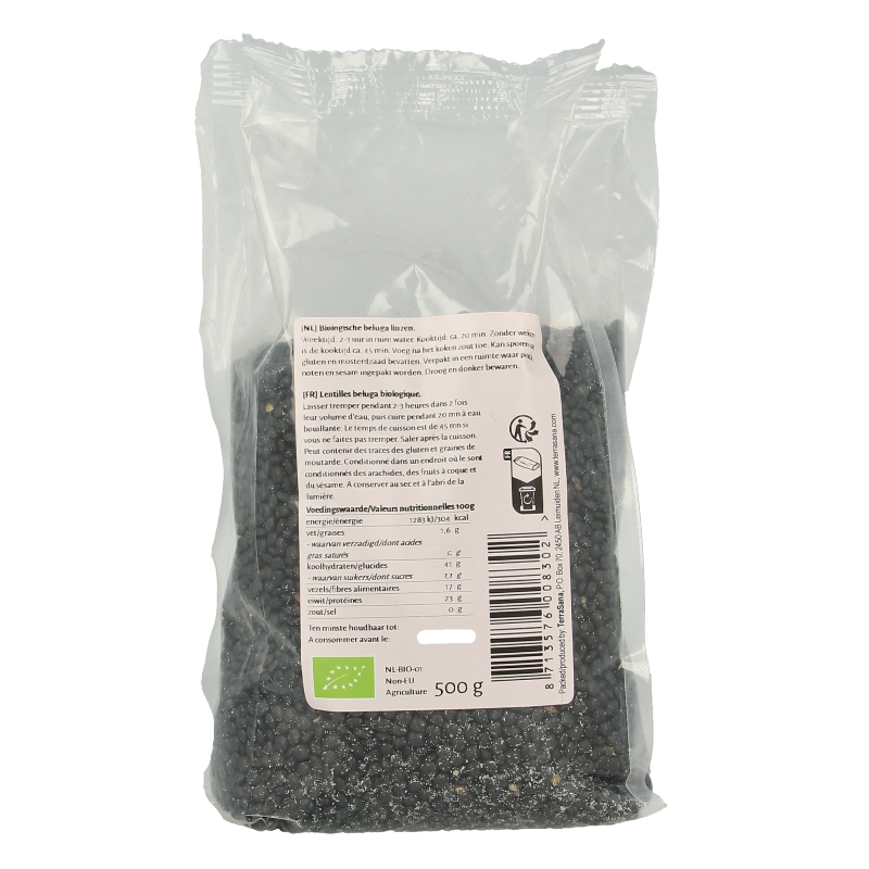 TerraSana Linzen beluga bio 500 Gram