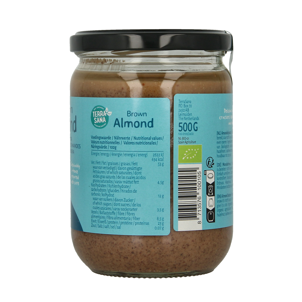 TerraSana Amandelpasta bio 500.00 Gram