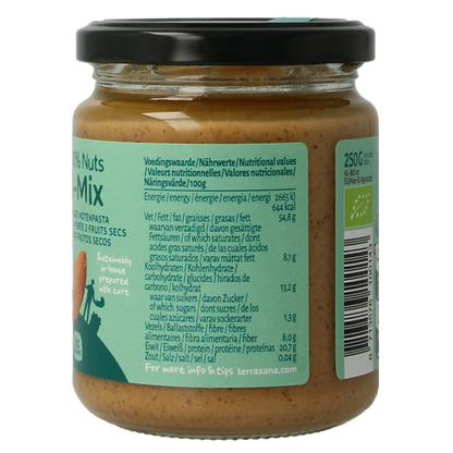 TerraSana 3 mix notenpasta zonder pinda bio 250 Gram