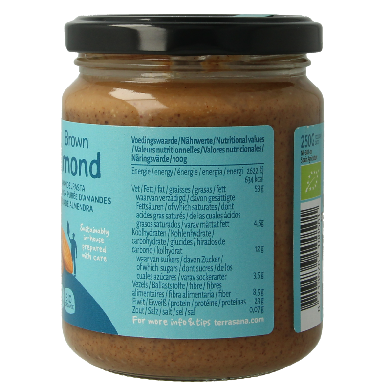 TerraSana Amandelpasta bio 250 Gram