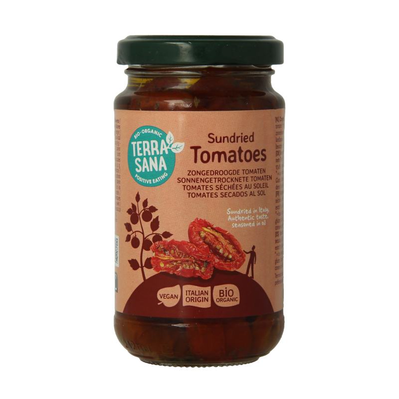 TerraSana Tomaten zongedroogd in olijfolie bio 180 Gram
