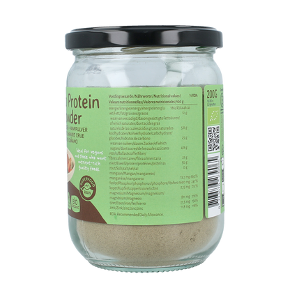 TerraSana Raw hennep protein poeder in glas bio 200.00 Gram