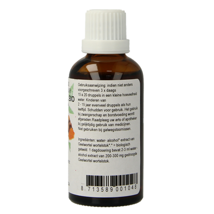 Cruydhof Curcuma longa/geelwortel tinctuur bio 50 Milliliter
