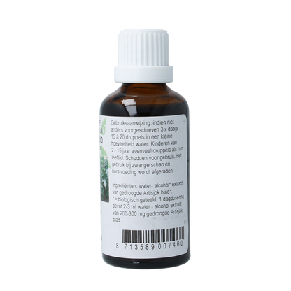 Cruydhof Cynara scolymus/artisjok tinctuur bio 50.00 Milliliter