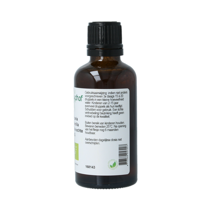 Cruydhof Matricaria chamomilla fl / kamille tinctuur bio 50 Milliliter