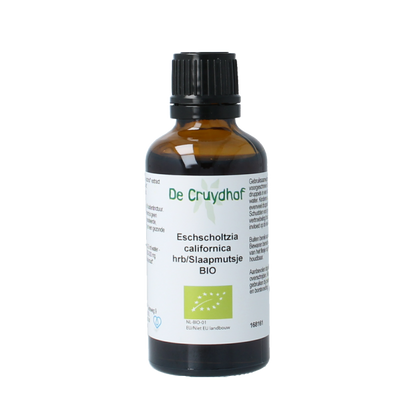 Cruydhof Eschscholtzia calif / slaapmutsje tinctuur bio 50 Milliliter