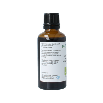Cruydhof Eschscholtzia calif / slaapmutsje tinctuur bio 50 Milliliter
