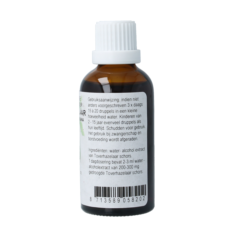 Cruydhof Hamamelis virginiana cort / toverhazelaar tinctuur 50 Milliliter