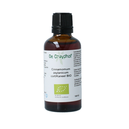 Cruydhof Cinnamomum zeyl cort / kaneel tinctuur bio 50 Milliliter