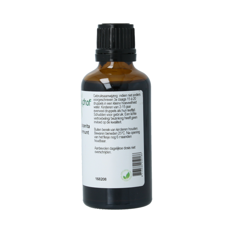 Cruydhof Mentha piperite / pepermunt tinctuur 50 Milliliter