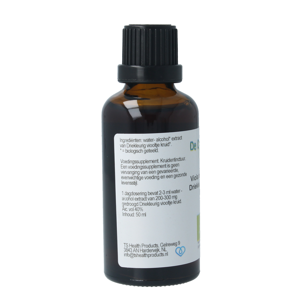 Cruydhof Viola tricolor hrb / driekl viooltje tinctuur bio 50.00 Milliliter