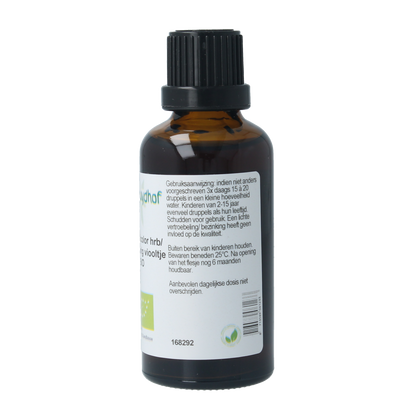 Cruydhof Viola tricolor hrb / driekl viooltje tinctuur bio 50.00 Milliliter