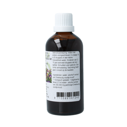 Cruydhof Viola tricolor herb / driekl viooltje tinctuur bio 100 Milliliter