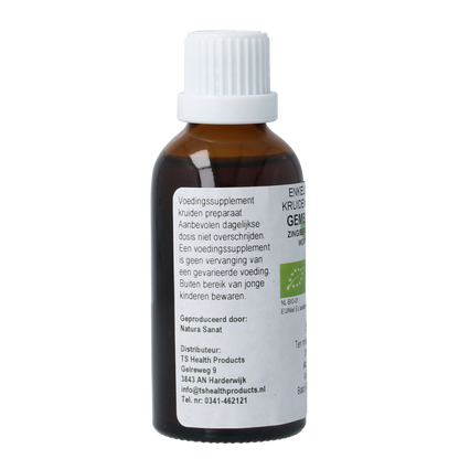 Cruydhof Zingiber officinalis rhiz/gember tinctuur bio 50 Milliliter