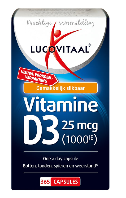 Lucovitaal Vitamine D3 25mcg 365.00 Capsules