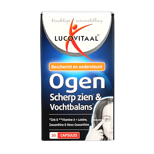 Lucovitaal Ogen scherp zien & vochtbalans 30 Capsules