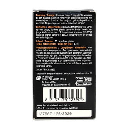 Lucovitaal Ogen scherp zien & vochtbalans 30.00 Capsules