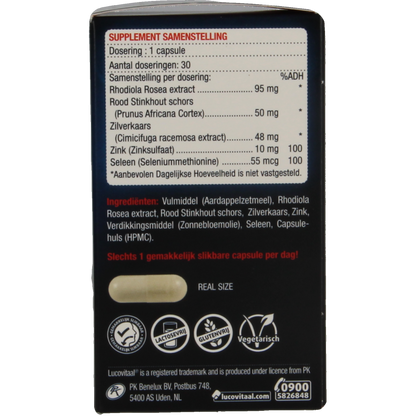Lucovitaal Prostaat potentie en urinewegen 30 Capsules
