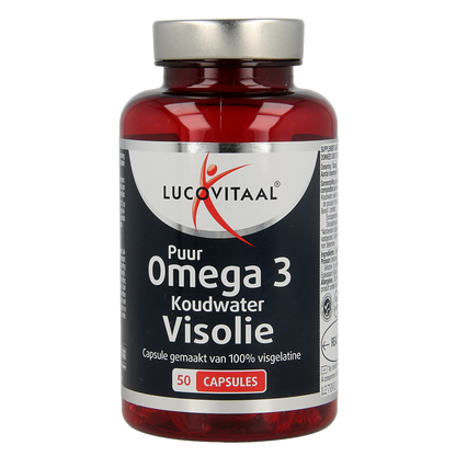 Lucovitaal Koudwater visolie puur omega 3 50.00 Capsules