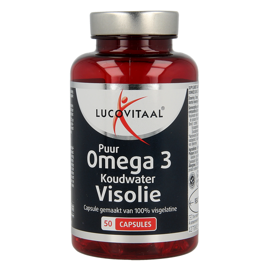 Lucovitaal Koudwater visolie puur omega 3 50.00 Capsules