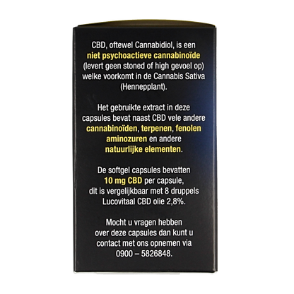 Lucovitaal CBD 10mg forte 30 Capsules