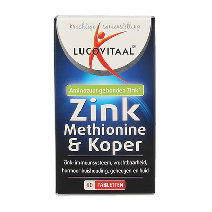 Lucovitaal Zink methionine & koper 60.00 Tabletten