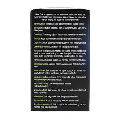 Lucovitaal Zink methionine & koper 60 Tabletten