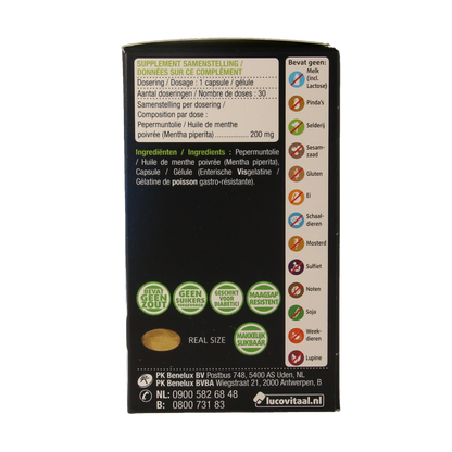 Lucovitaal Pepermuntolie 30 Capsules