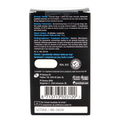 Lucovitaal Magnesium spanning stress & vermoeidheid 45.00 Tabletten