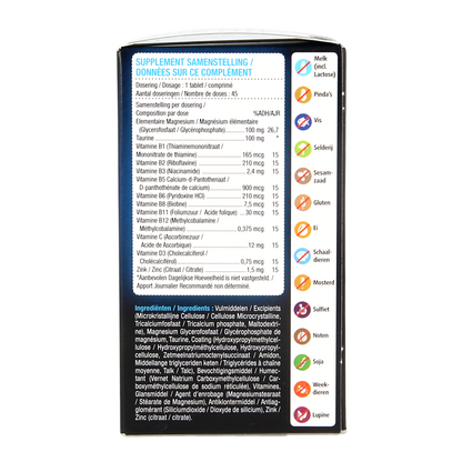 Lucovitaal Magnesium spanning stress & vermoeidheid 45.00 Tabletten