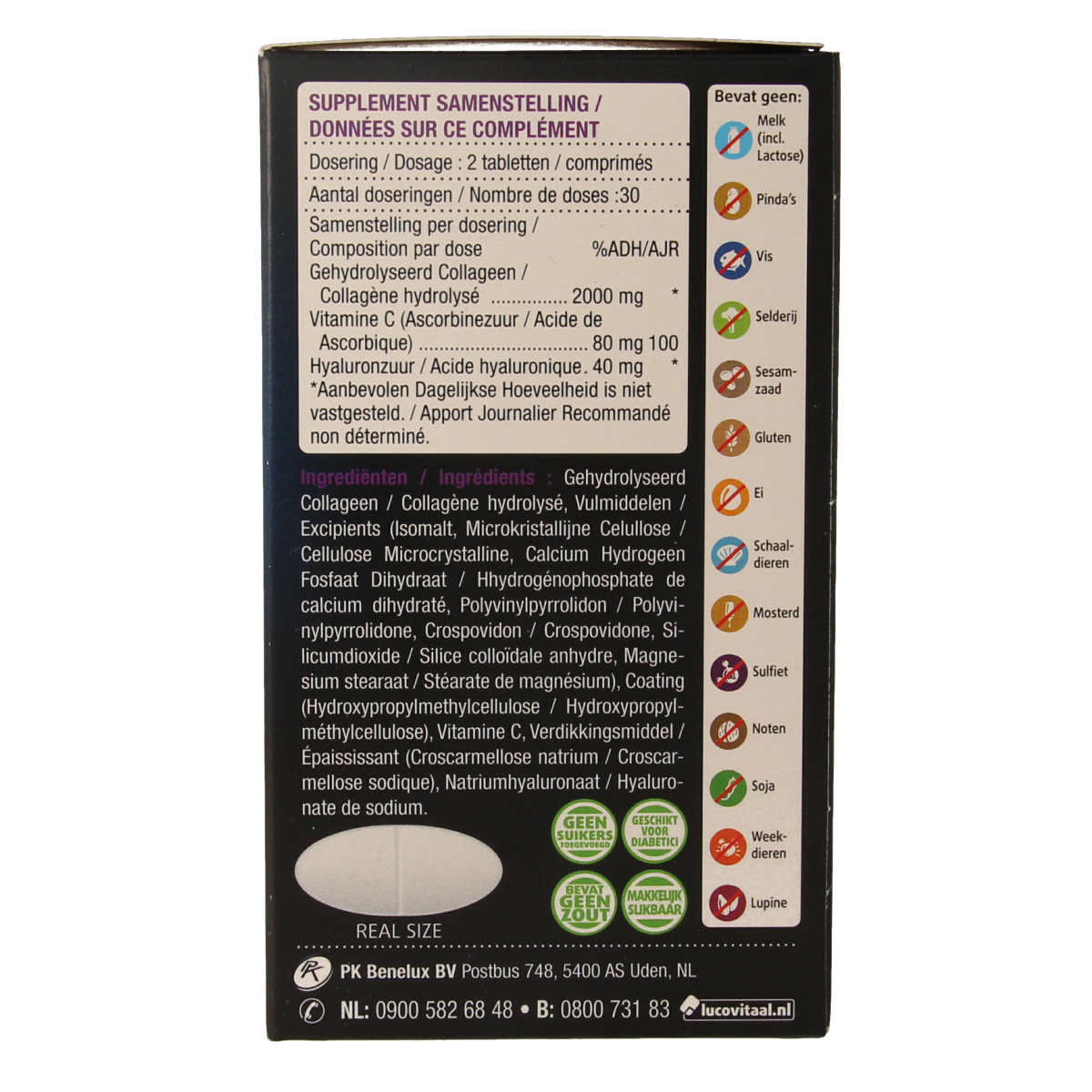 Lucovitaal Super collageen 2000 60.00 Tabletten