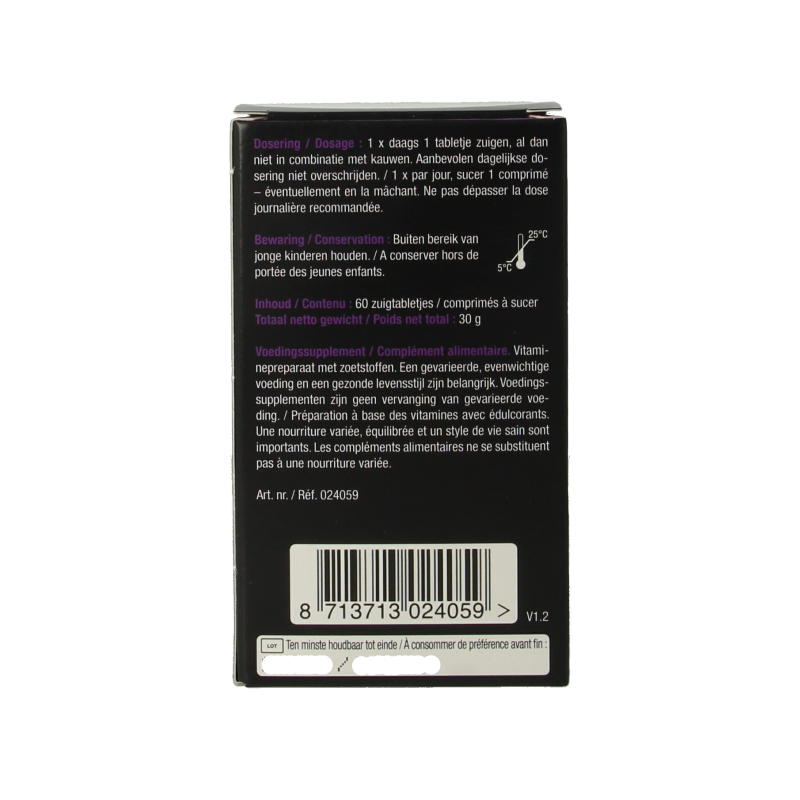 Lucovitaal Biotine forte 60 Zuigtabletten