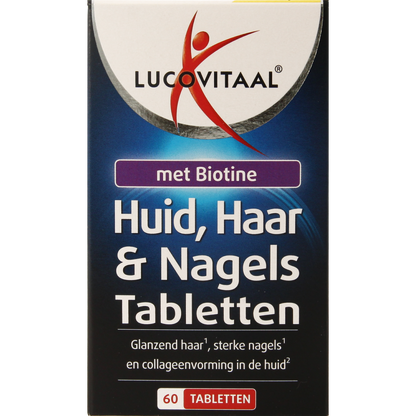 Lucovitaal Huid haar nagels met biotine 60.00 Tabletten