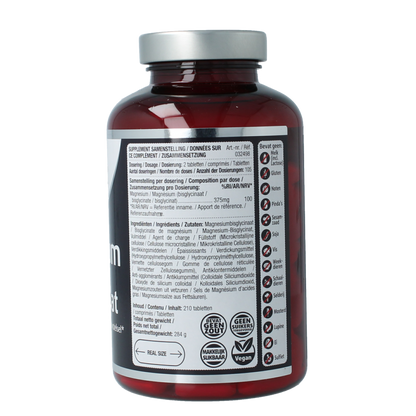 Lucovitaal Magnesium bisglycinaat 375mg 210 Tabletten