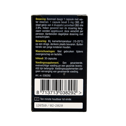 Lucovitaal Cannabidiol CBD 5mg 30 Capsules