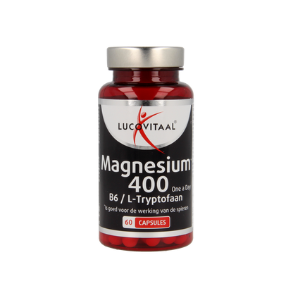 Lucovitaal Magnesium 400 met B6 en L-Tryptofaan 60.00 Capsules