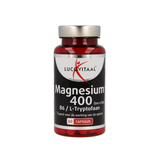 Lucovitaal Magnesium 400 met B6 en L-Tryptofaan 60.00 Capsules