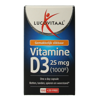 Lucovitaal Vitamine D3 25mcg 120 Capsules