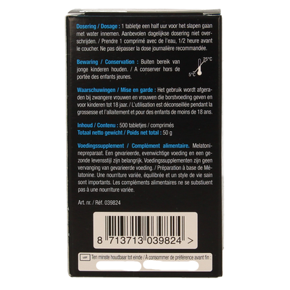 Lucovitaal Melatonine puur 0.299mg 500.00 Tabletten