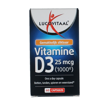 Lucovitaal Vitamine D3 25mcg 60.00 Capsules