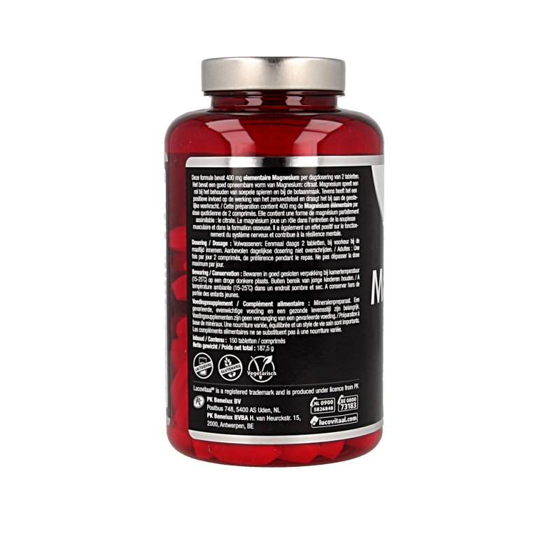Lucovitaal Magnesium citraat 400mg 150 Tabletten