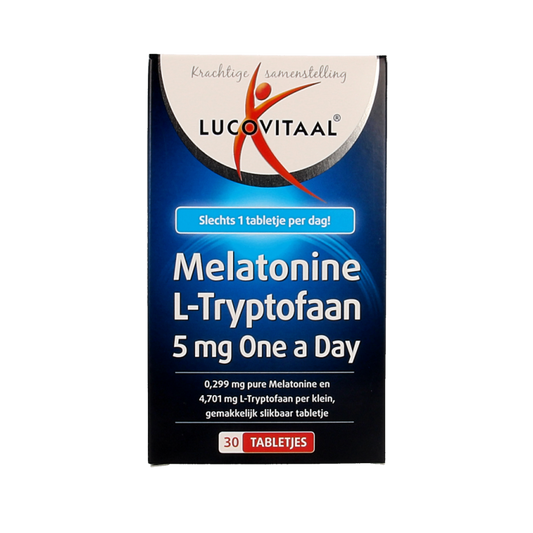 Lucovitaal Melatonine L-Tryptofaan 5mg 30 Tabletten
