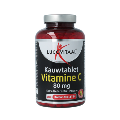 Lucovitaal Vitamine C 80mg citroen 800.00 Kauwtabletten
