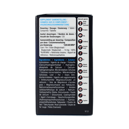 Lucovitaal IJzer Bisglycinaat 100% 120.00 Tabletten