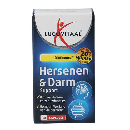 Lucovitaal Hersenen & darm support Bioticomel 30.00 Capsules