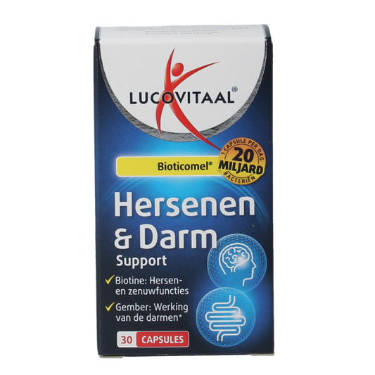 Lucovitaal Hersenen & darm support Bioticomel 30 Capsules